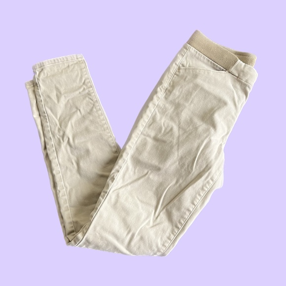 COPY - Uniqlo Beige / Tan Heat Tech Pants with Drawstring Waistband - Picture 1 of 7